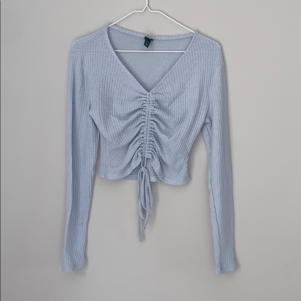 Long sleeve crop top